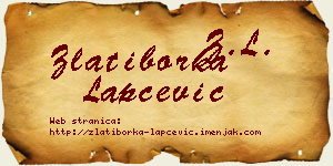 Zlatiborka Lapčević vizit kartica